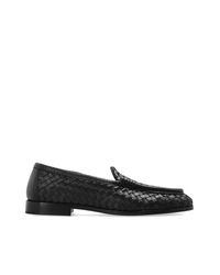 Bottega Veneta Black "Silenzio" Loafers Shoes for men