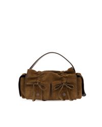 Acne Brown Suede Handbag