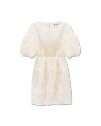 Munthe White Tulle Dress 'Kubic'
