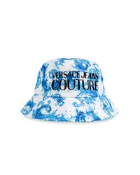 Versace Jeans Couture Blue Hat With 'Barocco' Pattern for men