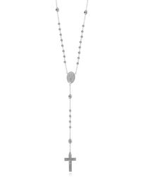 Dolce & Gabbana White Rosary-Style Necklace for men