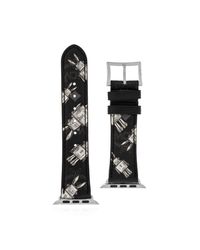 MCM Black Apple Watch Band for men