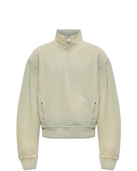Rhude Green Sweatshirt With Embroidered Logo for men