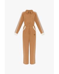 Adidas Originals White Jumpsuit With Logo