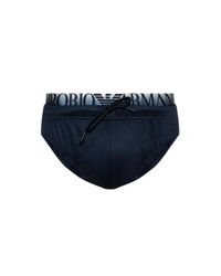 Emporio Armani Blue Swim Briefs for men