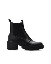 Tory Burch Black Chelsea Lug Sole Ankle Boots