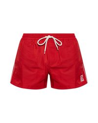 Balmain Red Swim Shorts for men