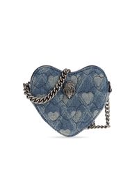 Kurt Geiger Blue Shoulder Bag 'Micro Heart'