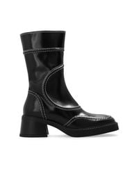 Miista Black ‘Malene’ Heeled Ankle Boots