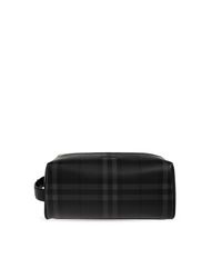 Burberry Black Cosmetic Bag With Logo for men