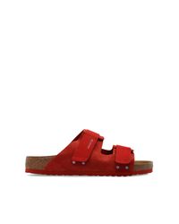 Birkenstock Red ‘Uji’ Slides for men