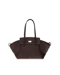 DeMellier London Brown Leather Bag 'Brooklyn Small'