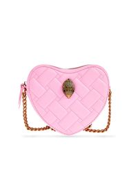 Kurt Geiger Pink Shoulder Bag 'Kensington Heart'