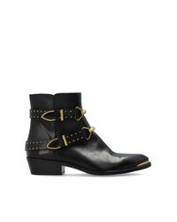 Isabel Marant Black Zalya' Heeled Ankle Boots