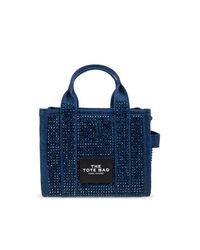 Marc Jacobs Blue Handbag The Crystal Denim Small Tote Bag