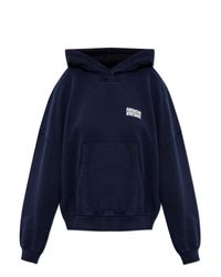 American Vintage Blue Sweatshirt With Logo