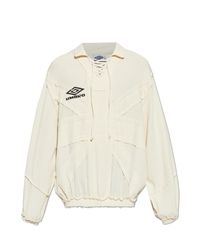Umbro White Sweatshirt With 'Vintage' Effect for men