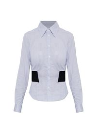 Vetements White Shirt With A Sewn-In Waist Belt