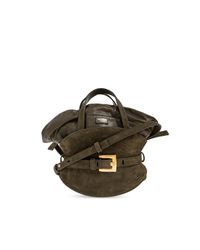 Balmain Green 'Basket' Handheld Bag