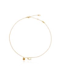 COACH White Brass Necklace