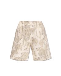 Jacquemus Natural Patterned Shorts