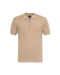 Emporio Armani Natural Cotton Polo for men