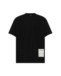 44 Label Group Black T-Shirt With Logo for men