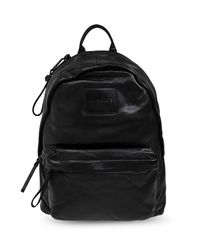 AllSaints Black Backpack Carabiner for men