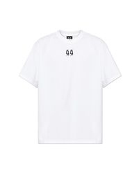 44 Label Group White T-Shirt With Logo for men