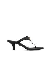 Versace White Heeled Flip-Flops