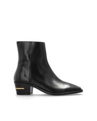 Amiri Black Leather Heeled Shoes