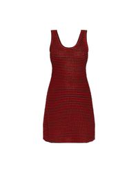 Alaïa Red Short Strappy Dress