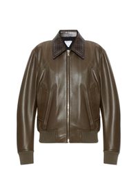 Bottega Veneta Brown Leather Jacket