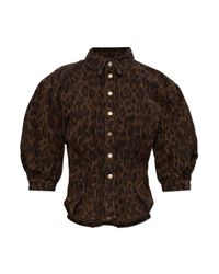AllSaints Brown 'Nancy' Denim Shirt
