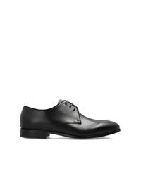 Fabi Black Leather Shoes for men