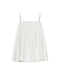 ROTATE BIRGER CHRISTENSEN White Spaghetti Strap Top