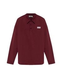 American Vintage Red Polo With Logo for men