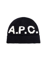 A.P.C. Black Cap With Logo