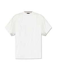 Balenciaga White T-Shirt With 'Vintage' Effect for men
