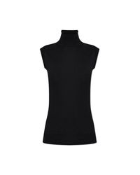 Sportmax Black Sleeveless Sweater 'Eschimo'