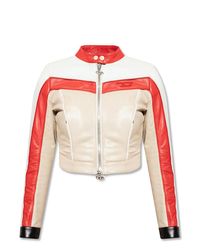 DIESEL Natural 'fresia' Leather Jacket