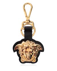 Versace Metallic Keychain With Medusa Head for men