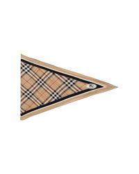 Burberry White Silk Scarf