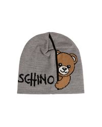 Moschino Gray Cap With Logo