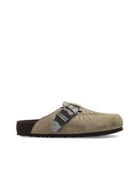 Etro Brown X Birkenstock Suede Boston Sandals for men