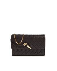 Bottega Veneta Black "Andiamo" Clutch
