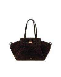 DeMellier London Black Suede Bag 'Brooklyn'