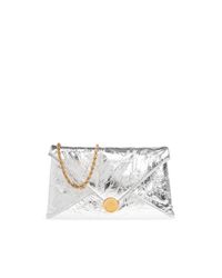 Dries Van Noten Metallic Leather Clutch