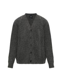 A.P.C. Gray Wool Cardigan for men