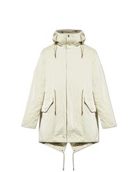 Burberry White Hooded Jacket for men